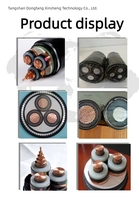 Kupferleiter XLPE-Isoliertes Abgeschirmtes Stromkabel PVC-Ummanteltes Armiertes Mittelspannungs-Stromkabel der Serie YJV/YJLV
