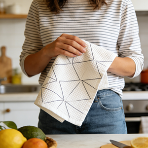Free Design Super Absorbent Custom Logo Home Use Printed Fruits <b>Quick</b>-<b>Dry</b> Cleaning Waffle Kitchen Tea Dish <b>Towel</b> - Product Image 1
