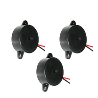 HYD-2310E Sensor Piezo Elektrik Buzzer Drive Eksternal dengan Suara Jernih Tekanan Suara 12V 3500Hz Bahan ABS