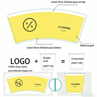Gobelets en papier kraft à paroi simple, doublement enduits de PE de qualité alimentaire, biodégradables, imprimés sur mesure, jetables, pour boissons froides