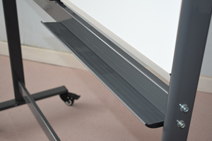 Soportes de pizarra móvil de escritura con cerradura magnética de acero esmaltado de acero lacado de doble cara - Product Image 6