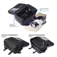 Vente en gros sac à dos sous vide Oxford personnalisé système de compression sac à dos antivol extensible avec pompe à air