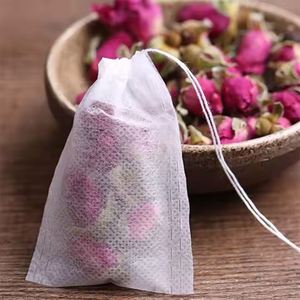Disposable Natural Empty <b>Tea</b> <b>Infuser</b> Non-Woven Fabric Wrapping Filter Bags for Loose Leaf Herbs <b>Teas</b> Shopping Bags - Product Image 1