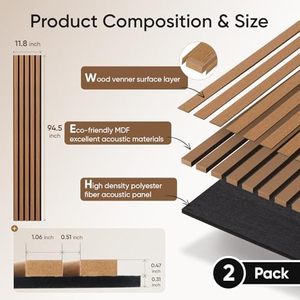 AUSLET Wood Strip <strong>Sound</strong> Absorbing Board Wood Veneer Mdf Wall Decoration Soundproof Grille <strong>Acoustic</strong> Panels - Product Image 2