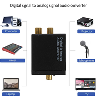 Convertisseur audio numérique-analogique en promotion : Adaptateur SPDIF Coaxial Toslink Optique vers RCA L/R et 3,5 mm avec câble d'alimentation pour PS3