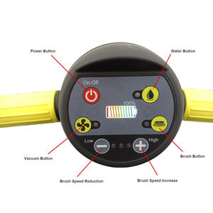 Dual Brush <b>Walk</b> Behind Floor Cleaning <b>Machine</b> Home-use Compact <b>Walk</b>-behind Scrubber Wireless Battery Powered Model - Product Image 5