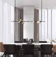 Hot Sale Esszimmer Kronleuchter Acryl Aluminium Pendel leuchten Hängelampe Home Villa Luxus Moderne Kronleuchter