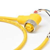 Connecteur de câble circulaire d'usine 7/8 pouces 10A étanche IP67 5 broches mâle/femelle pour terminaison tubulaire industrielle automobile