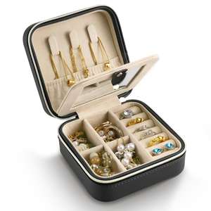 Wholesale PU <b>Leather</b> Jewelry Storage <b>Box</b> Customized <b>Jewellery</b> Necklace Earring Packaging Wedding Ring <b>Box</b> Jewelry Packaging - Product Image 3