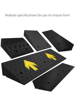 Rampes <span class=keywords><strong>de</strong></span> trottoir en caoutchouc pour garage, rampes <span class=keywords><strong>de</strong></span> <span class=keywords><strong>seuil</strong></span> <span class=keywords><strong>de</strong></span> porte, rampes <span class=keywords><strong>de</strong></span> stationnement pour <span class=keywords><strong>voiture</strong></span>, 19 cm, solides, noires et jaunes, capacité <span class=keywords><strong>de</strong></span> charge <span class=keywords><strong>de</strong></span> 10 tonnes - Product Image 2