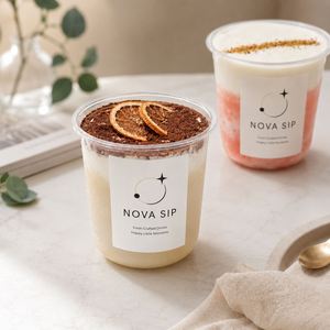 แก้วขนมหวานใสพิมพ์ลายตามสั่ง สำหรับใส่ชานม พุดดิ้ง ครีม เค้ก กาแฟ บรรจุภัณฑ์เครื่องดื่มแบบนำกลับบ้าน ขายส่ง รับผลิตแบบ OEM - Product Image 5