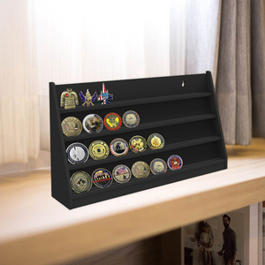 Tùy chỉnh Acrylic thách thức đồng xu hiển thị chủ Wall Mount trường hợp đồng xu quân sự - Product Image 4