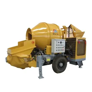 hydraulic system concrete mixing and pumping liquid concrete machine portable mixer with pump civil engineer