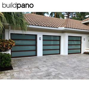 Puertas <span class=keywords><strong>de</strong></span> <span class=keywords><strong>Garaje</strong></span> Modernas Chinas Automáticas, <span class=keywords><strong>Seccionales</strong></span>, Dobles, <span class=keywords><strong>de</strong></span> Aleación <span class=keywords><strong>de</strong></span> Aluminio, Plegables, Impermeables, para Uso Doméstico, Terminadas - Product Image 3