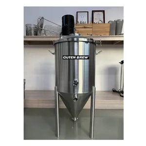 Tanque de fermentação conical pressurizado, personalização, equipamento de fermentação de cerveja de cone 60c, de aço inoxidável