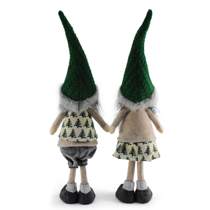 Poupées nains de Noël vertes tricotées, faites à la main, de style scandinave nordique, pour la maison, la cuisine, la ferme, 25 pouces - Product Image 3