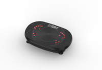 Plateforme vibrante d'exercice physique avec lumière rouge, appareil d'exercice à usage domestique, écran LED 1-99