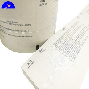 Impression de billets de sécurité anti-falsification avec billet de <span class=keywords><strong>concert</strong></span> à fil de fibres invisibles avec impression sur feuille d'aluminium et code à barres, billet de stationnement - Product Image 1