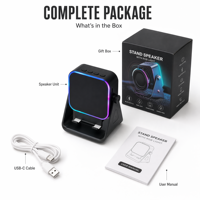 Lampu Atmosfer RGB Nirkabel Khusus untuk Speaker B-T, Dudukan Desktop LED RGB untuk Sensor Ponsel, Sensor Nirkabel RGB untuk Ponsel