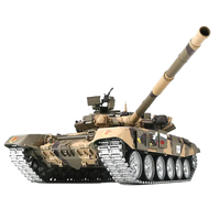 1/16 Tank de combat principal russe T90 Heng Long 3938-1 7.0 radiocommandé infrarouge, mise à niveau, blindage métallique, tank RC, fumée, son, 100M