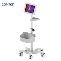 Chariot mobile de boîtier de sécurité pour tablette haut de gamme avec iPad Coque de protection Padpad Support mobile pour tablette antivol 15"