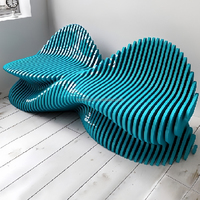 Banc de service élégant en bois de luxe pour bureaux, climatisation, parcs extérieurs, gymnases, patios, centres commerciaux - Durable