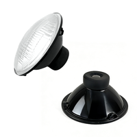 Adaptador de Faro Delantero de 7 Pulgadas H4/P63 6014, Cristal Curvo, Haz de Luz Semi-Encerrado, Luz Alta, Halógena, LED, Otros Accesorios para Faros de Coche