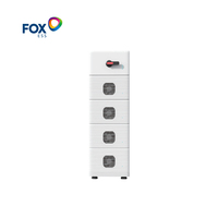 Pack de batteries lithium-ion Fox ESS CQ16 6000 cycles, 16~241 kWh, système de stockage de batteries LiFePO4 haute tension empilable