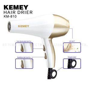 Nuovo arrivato asciugacapelli a basso rumore di alta qualità KEMEY Km-810 asciugacapelli <span class=keywords><strong>professionale</strong></span> per parrucchieri a ioni negativi bianchi - Product Image 4