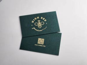 Hoge Kwaliteit Custom Luxe Reliëf Uv Goud Folie Visitekaartjes Met Bedankkaart - Product Image 6