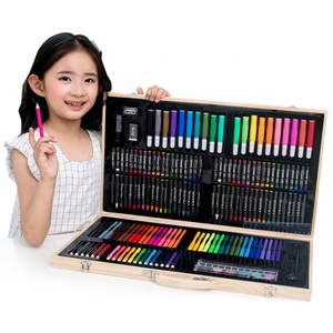 180 pièces de fournitures de <span class=keywords><strong>pastel</strong></span> à l'huile pour artistes débutants, enfants, outils de <span class=keywords><strong>dessin</strong></span>, kit d'art - Product Image 1