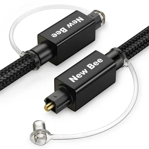 New Bee High End Universal 1M 3M Toslink Cable 24K Gold-Palted Fiber Optical Digital Audio Cable