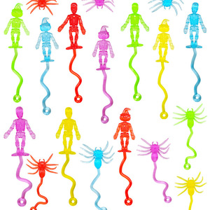 Giocattoli Antistress - Ragno Elastico, Uomo Zucca e Teschio - Scherzi di Halloween da Appendere a Parete - Product Image 4