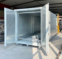 Four de séchage de peinture à air chaud avec système de chauffage au gaz pour pièces en aluminium