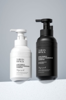 Bouteille de voyage carrée en PET réutilisable de 500 ml, flacon rechargeable pour shampoing, savon liquide, cosmétiques, lotion, pompe, logo personnalisé