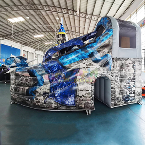 Outdoor commerical inflable bounce house parc de dinosaures inflatable dinosaur bouncy castle - Product Image 5