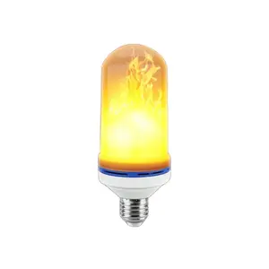 Lâmpada LED de decoração interior 3W 5W 7W 9W chama 2200K efeito de chama branca quente lâmpada de milho
