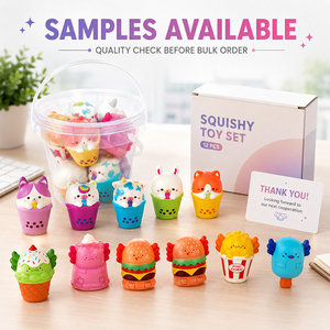 Colección de Juguetes Sensoriales de Espuma de Subida Lenta con Forma de Vaso de Snack de Dibujos Animados Coloridos, para Alivio de la Ansiedad y Rellenos para Bolsas de Regalo y Fiestas - Product Image 3