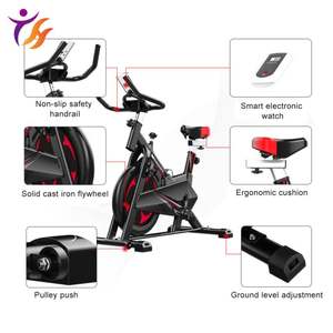 Vélo de <span class=keywords><strong>spinning</strong></span> Nordika professionnel en acier avec écran LCD et résistance à contact direct pour l'exercice physique à domicile en intérieur - Product Image 6