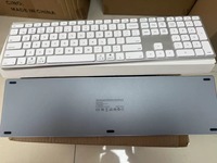Sıcak Fırsat Metal 110 Tuşlu Alüminyum Alaşımlı Şarj Edilebilir Ultra İnce BT Kablosuz Klavye ve Mouse Seti MINI PC Dizüstü Bilgisayar Tablet PC için