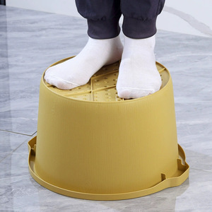 Foot Bath Tub Plastic Thickened <b>Round</b> Massage <b>Basin</b> For Adults Deep Tall No Installation Required - Product Image 4