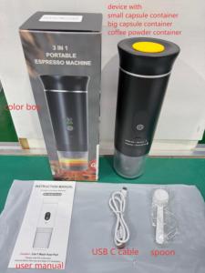 High Quality Portable <strong>Coffee</strong> Maker USB Rechargeable 3-in-1 <strong>Espresso</strong> <strong>Coffee</strong> Machine Electric Compatible with Large Small Capsules - Product Image 5