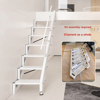 Escaliers télescopiques pliants en alliage d'aluminium de conception industrielle extensible et personnalisable pour une utilisation en intérieur