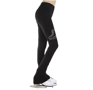 Pantalones de Patinaje Artístico de hielo personalizados para niñas y mujeres, mallas de esquí de lana para práctica de entrenamiento con lazos, <span class=keywords><strong>ropa</strong></span> de entrenamiento de práctica cálida - Product Image 1