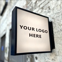 Boîte d'éclairage LED rectangulaire décorative personnalisable, résistante aux intempéries, pour la publicité extérieure
