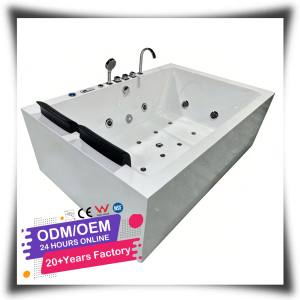 Baignoire <span class=keywords><strong>spa</strong></span> autoportante moderne HG Custom 1,8 m pour deux personnes <span class=keywords><strong>avec</strong></span> fonction massage et douche intégrée - Product Image 1