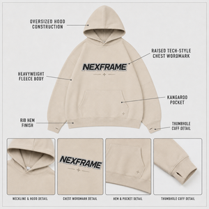 Custom 450GSM Cotton Hoodie Heavyweight French Terry Boxy Thumbhole Cuffs 3D Embroidery Washed <b>Pullover</b> Streetwear <b>Men</b> Hoodie - Product Image 3