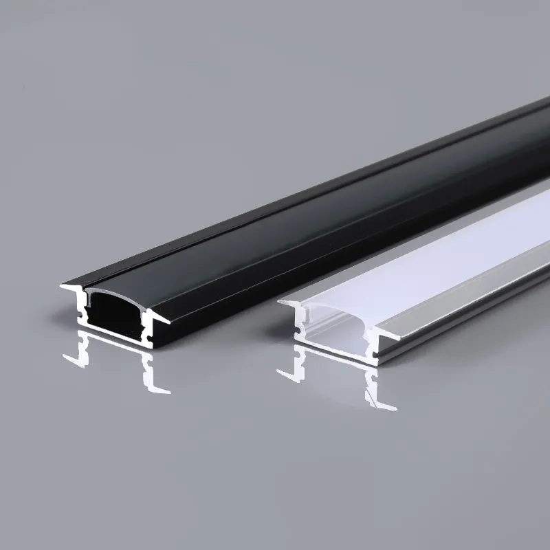 17*7A Top quality pc cover led profile plaster-in led aluminum profile
