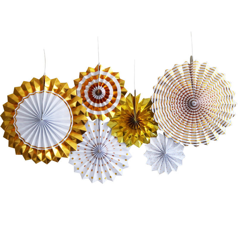 Set de 6 piezas de estampado en caliente dorado