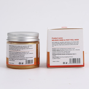 Venta caliente Blanqueamiento Hidratante Resistente a las arrugas Cúrcuma Limón <span class=keywords><strong>Manos</strong></span> <span class=keywords><strong>y</strong></span> pies Exfoliante <span class=keywords><strong>Mascarilla</strong></span> facial 60g - Product Image 3